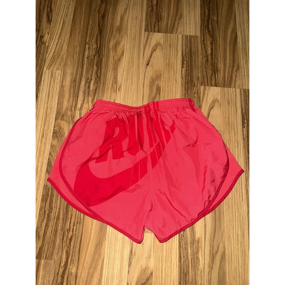 Nike Dri Fit Women's Sz M Medium Running Shorts Dri Fit Liner Pink Drawstrings